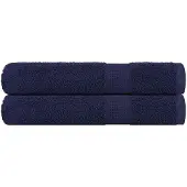 vidaXL Handtücher 2 Stk. Marineblau 100x200 cm 360 g/m² 100% Baumwolle