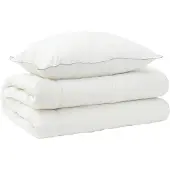 vidaXL Bettdecke und Kissen Set 2 stk. 155x200 cm 4 Jahreszeiten Wolle