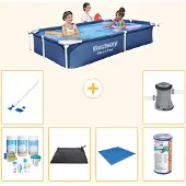 Bestway Steel Pro Rechteckig - 221x150x43 cm - 7-teilig S22062