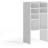 Vicco Schuhschrank Hermia, Weiss, 53 x 99 cm mit 7 offenen Fächern