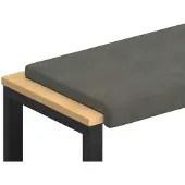vidaXL Bankkissen Cord Hellgrau Tiefe 35 cm