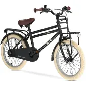 Deryan Cooper Kinderfahrrad 18 Zoll – Verstellbarer Lenker und Sattel – Schwarz