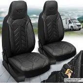 BREMER SITZBEZÜGE Wohnmobil Sitzbezüge & Schonbezüge für Fiat Ducato Citroen Jumper Peugeot Boxer | Passgenaue Vordersitzbezüge | Teilintegriert, Kastenwagen & Alkoven | Sitzbezug Fahrer & Beifahrersitz