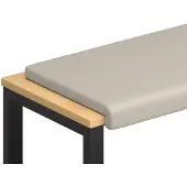 vidaXL Bankkissen Strukturiertes Samt Hafer Tiefe 35 cm