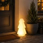 SATISFIRE LED Baum outdoor - LED Weihnachtsbaum - Leuchtbaum - H: 45cm - E27 Fassung - warmweiße 1W LED