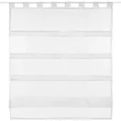 Bestlivings Sky Gardine Raffoptik Schlaufe 90 cm x 110 cm Weiß