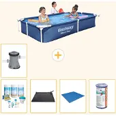 Bestway Steel Pro Rechteckig - 221x150x43 cm - 6-teilig S22063