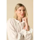 Sissy-Boy Bluse Mit Spitzen-Details - Weiß | Größe: M