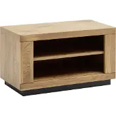 MCA living Sitzbank "Greno Garderobenbank", braun (eichenfarben), B:80cm H:46,5cm T:40cm, Holzwerkstoff, Massivholz, Sitzbänke, Sitzbank, 2 offene Fächer, FSC-Mix