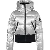 Goldbergh Bombardino Damen Bomber Skijacke mit Kapuze silber 40