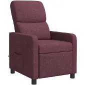 vidaXL Massage Relaxsessel Lila Polyester