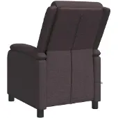 vidaXL Massage Relaxsessel Dunkelbraun Stoff