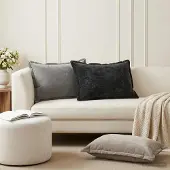 vidaXL Kissenbezug 6 stk. HOUTEN Dunkelgrau 50 x 75 cm Chenille-Stoff