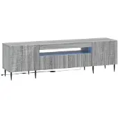 vidaXL LED-TV-Schrank Sonoma-Grau Holzwerkstoff