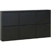 Ebuy24 Schuhkipper Pisa 6 Klappen schwarz