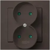 Ospel GP-2RP/40, Braun, IP20, 16 A, 84 mm, 45 mm, 90 mm