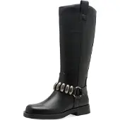 Tamaris Damen Elegante Stiefel Biker Vegan 1-25534-45 Schwarz