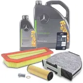 BESTPRICE Inspektionspaket Set A + 6l 5W-30 Motoröl [Hersteller-Nr. 41109026] für Mercedes-Benz