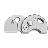 Bestechman Turtle - Beadblasted - Titanium Taschenmesser, grau