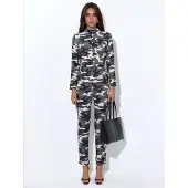 MSN Collection Tagloser Camouflage-Schmalbeinig-Overall