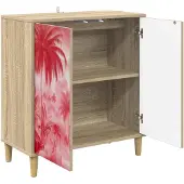 vidaXL Sideboard AACHEN Sonoma 69 x 33 x 75 cm Holzwerkstoff