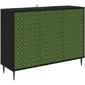 vidaXL Sideboard GELEEN Schwarz Eichen-Optik 102 x 33 x 76 cm