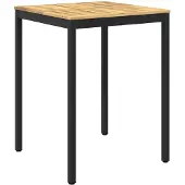Syfax Gartenbar-Tisch Weiß und Schwarz 80 x 80,5 x 105 cm