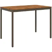 vidaXL Gartenbar-Tisch Natur und Kaffee 147 x 88,5 x 105 cm