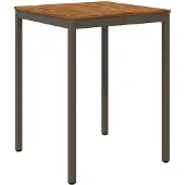 vidaXL Gartenbar-Tisch Natur und Kaffee 80 x 80,5 x 105 cm