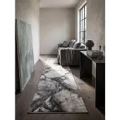 KADIMA DESIGN Läufer Kurzflor Grau 80x150 cm - OGLIO