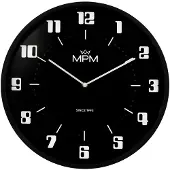 MPM -Quality Wanduhr Retro Since 1993 rund Ø 400 mm Kunststoff Schwarz