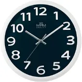 MPM -Quality Wanduhr Ageless Simplicity rund Ø 275 mm Kunststoff Blau