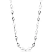 Brosway - Elegant steel necklace with synthetic pearls Perfect BPC70