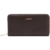 L.credi Geldbörse Perla Zip Around Wallet Chocolate dunkelbraun