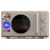 Medion Retro Mikrowelle mit Grill - 20 Liter klein & kompakt - sandbeige