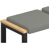 vidaXL Bankkissen 4 stk. Strukturiertes Samt Dunkelgrau Tiefe 35 cm