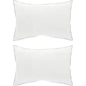 vidaXL Kopfkissen 2 stk. 60 x 80 cm Australische Wolle Weiß