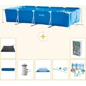 Intex Rechteckiger Frame Pool - 450x220x84 cm - 8-teilig S21128