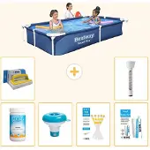 Bestway Steel Pro Rechteckig - 221x150x43 cm - 7-teilig S22290