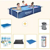Bestway Steel Pro Rechteckig - 221x150x43 cm - 7-teilig S22211