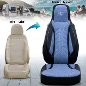 BREMER SITZBEZÜGE Wohnmobil Sitzbezüge & Schonbezüge für Ford Nugget Transit Custom | Passgenaue Vordersitzbezüge | Teilintegriert, Kastenwagen & Alkoven | Sitzbezug Fahrer & Beifahrersitz