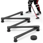 Vevor Hockey-Trainingsgerät mit 5 Segmenten Verstellbarer Schlägertrainer, Tragbare Stickhandling-Trainingshilfe für Eis und Trockenboden zur Verbesserung von Puckkontrolle, Reaktion und Koordination