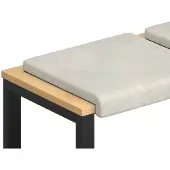 vidaXL Bankkissen 2 stk. Samt Creme Tiefe 35 cm