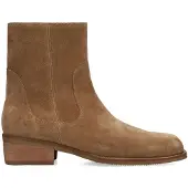 Manfield Taupe Veloursleder-Boots | Größe 43