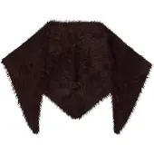 Object Flauschiger Dreiecks Schal Braun ONE SIZE