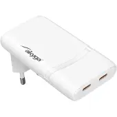Akyga USB Ladegerät 65 W USB-C Weiß, Drinnen, AC, Weiß