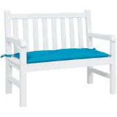 vidaXL Gartenbank-Auflage Hellblau 100x50x7 cm Oxford-Gewebe