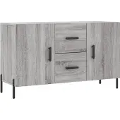 vidaXL Sideboard Grau Sonoma 100x36x60 cm Holzwerkstoff