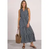 Street One Maxikleid Ohne Taschen mit Streifen