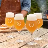 Yoursurprise Craft-Beer-Glas mit Gravur - Modern - 4 Stück